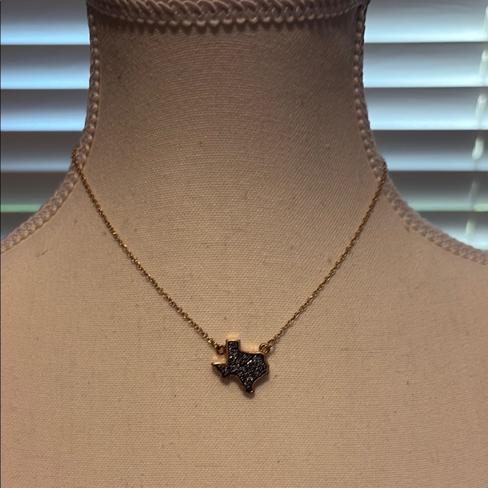 Gold Texas Pendant Necklace